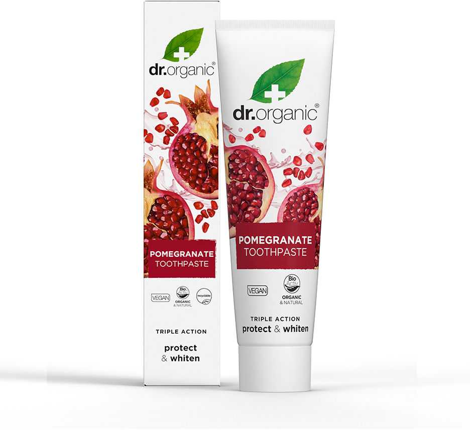 "Dr Organic" granatų dantų pasta 100ml