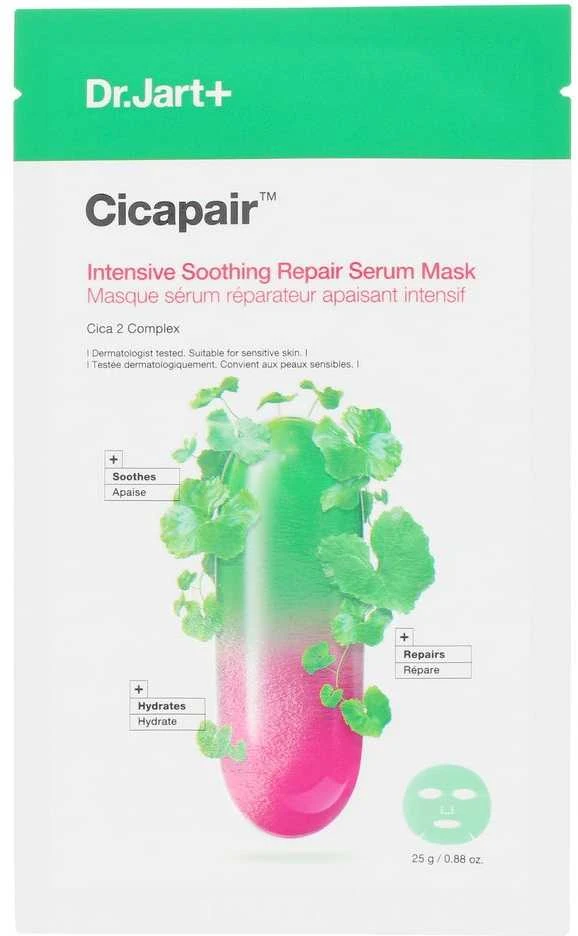 Dr. Jart+ Cicapair Intensive Soothing Repair Serum Mask veido kaukė, 25 g