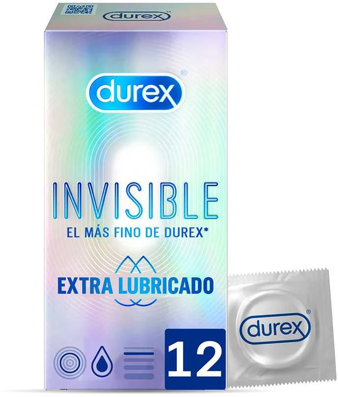 Durex Invisible Extra Thin prezervatyvai 12 vnt