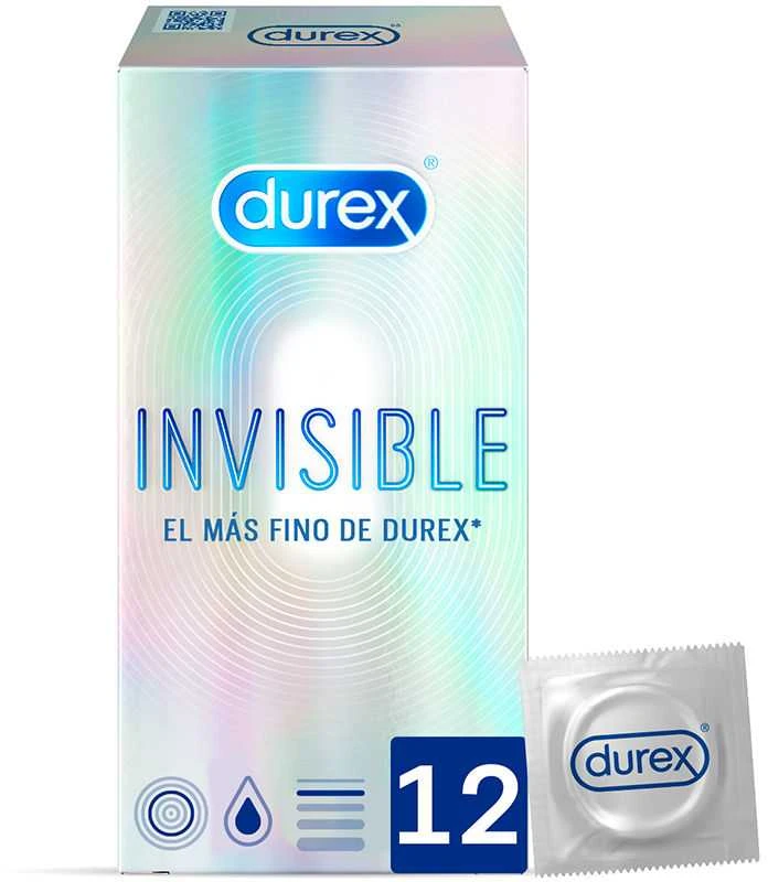 "Durex Invisible Extra Thin" prezervatyvai 12 vienetų