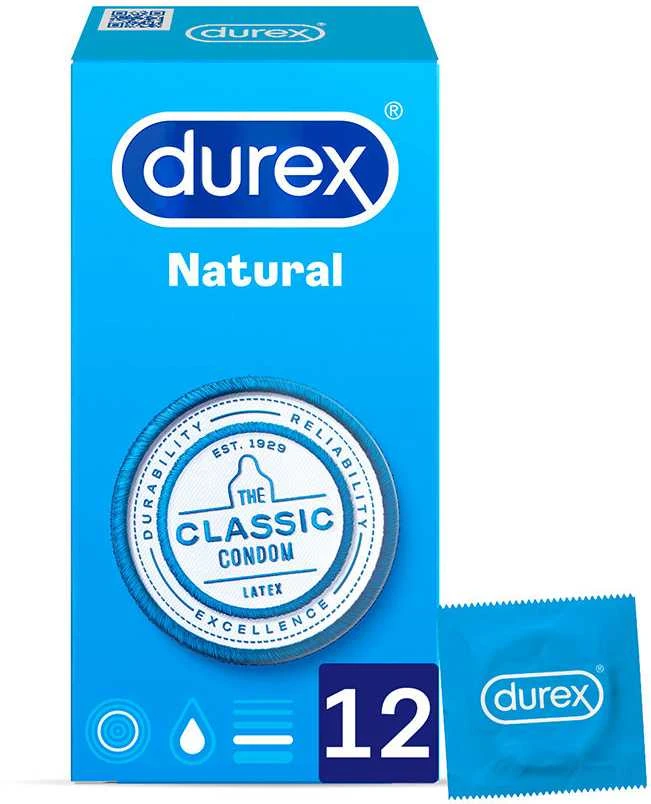 Durex prezervatyvai Natural Comfort 12vnt