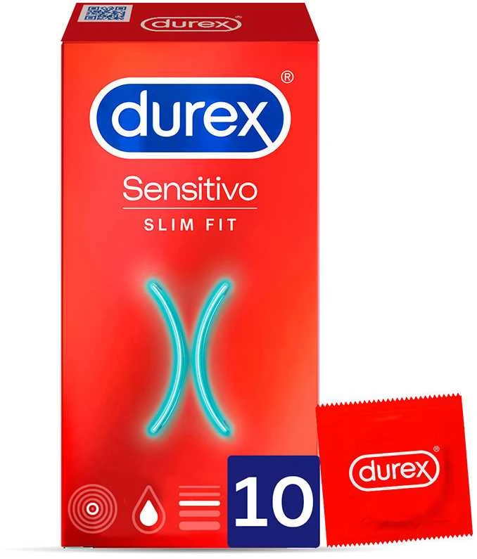 Durex Sensitive Slim Fit 10 vienetų