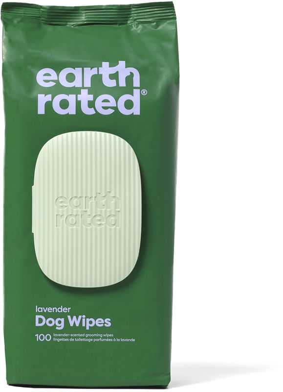 Earth Rated Earth Rated šunų servetėlės kompostui, levandų skonio, 100 vnt.