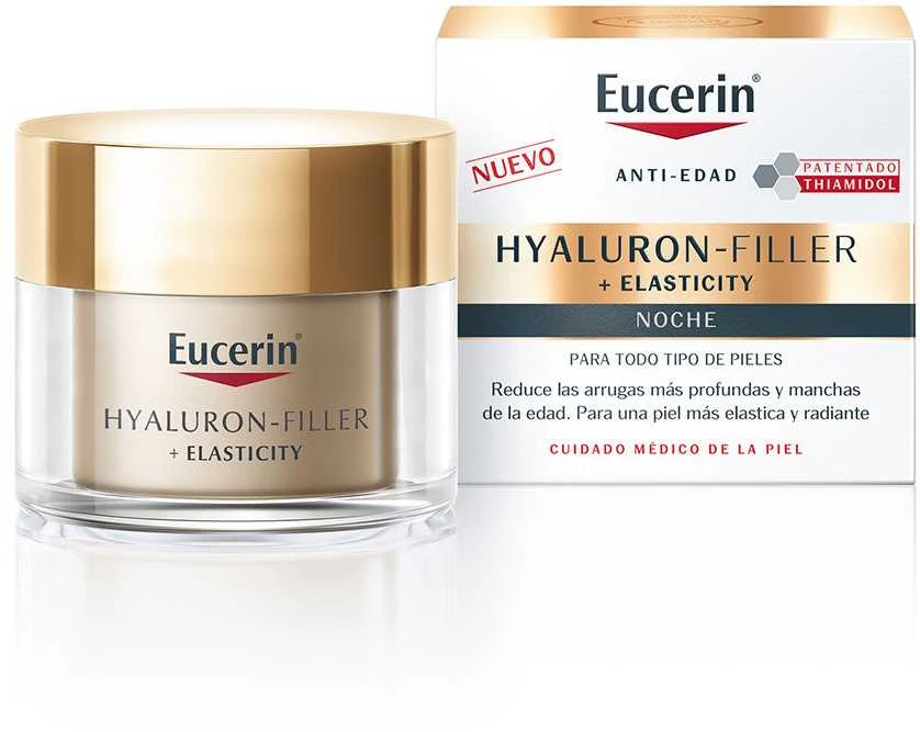 Eucerin Hyaluron-Filler + Elasticity Night Kreminis naktinis veido kremas, 50 ml