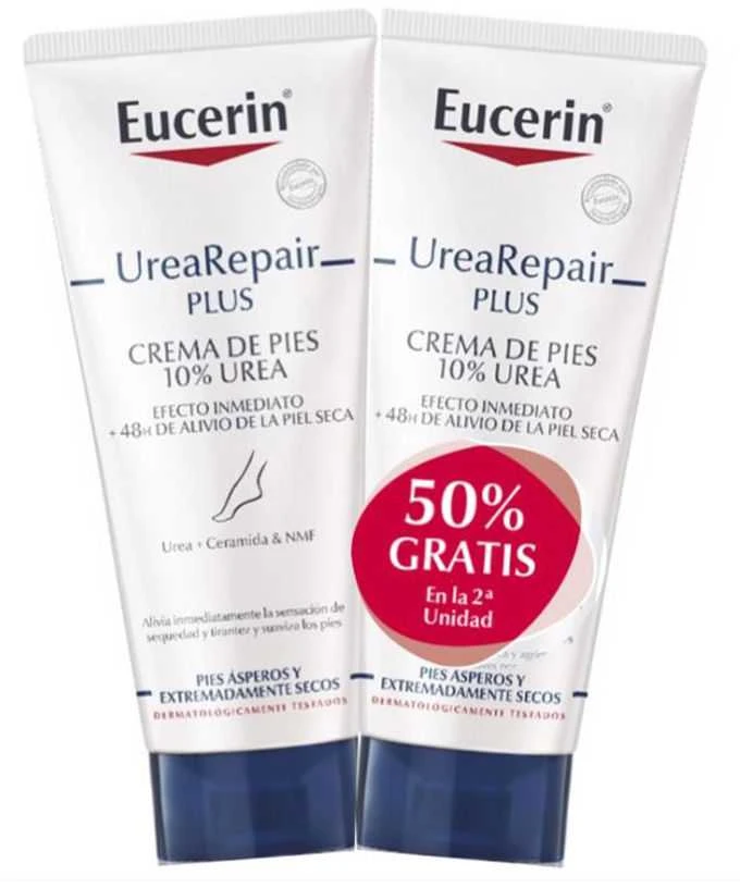 Eucerin Urearepair Plus Foot Kreminis pėdų kremas, 2 x 100 ml