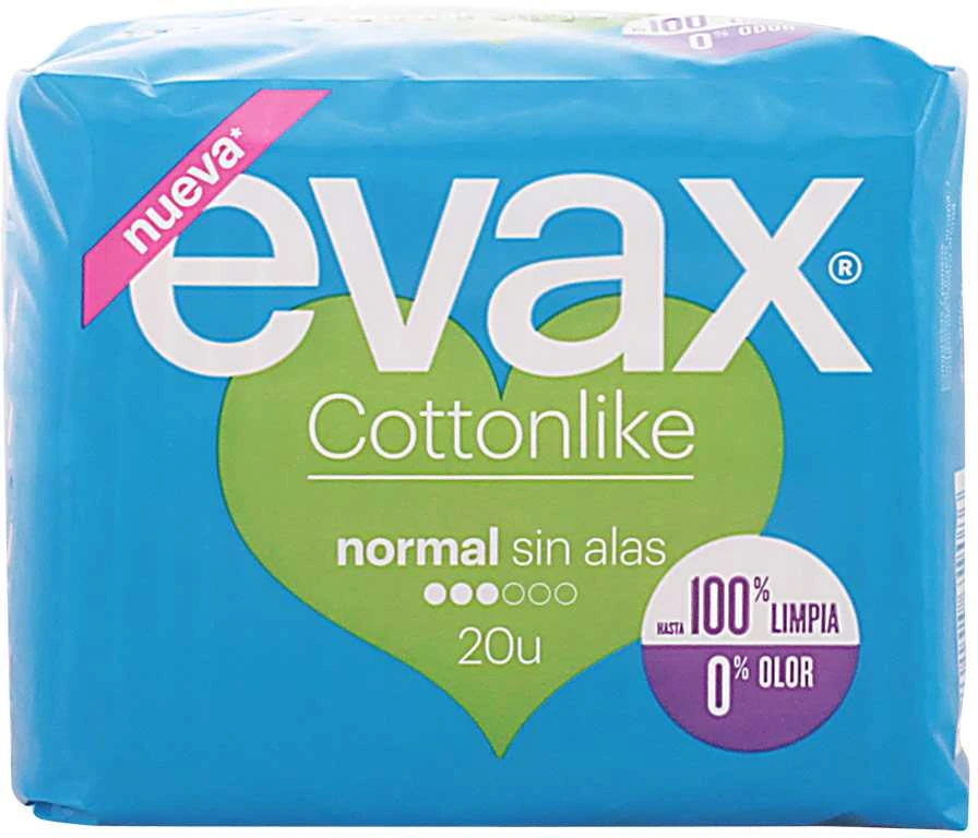 "Evax Cottonlike Normal" higieniniai rankšluosčiai 20 vnt