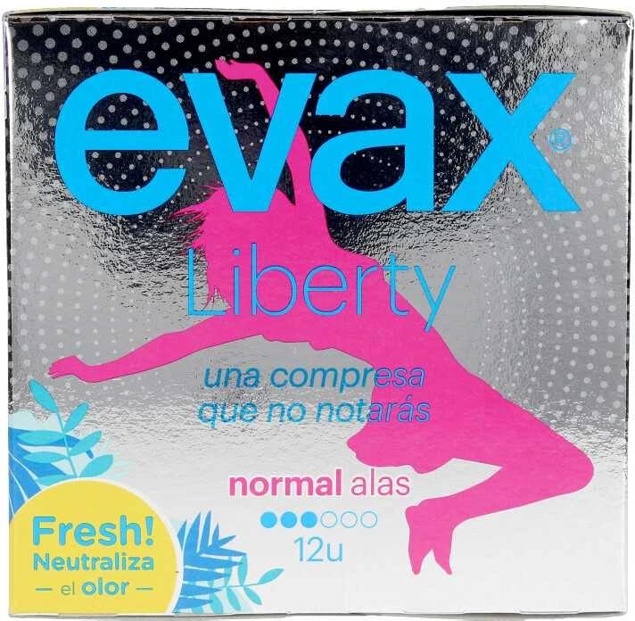 "Evax Liberty Normal" higieniniai įklotai su sparneliais 12 vienetų