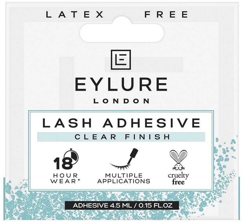 "Eylure 18 Hour Lash Glue Clear Finish" blakstienų klijai be latekso puikiai 4,5ml