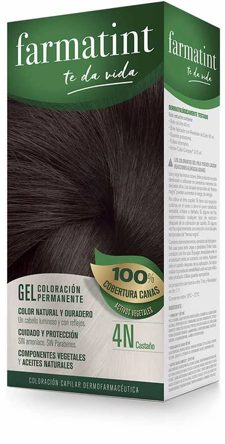 Farmatint Permanent Color Gel 4N Brown 135ml Plaukų dažai