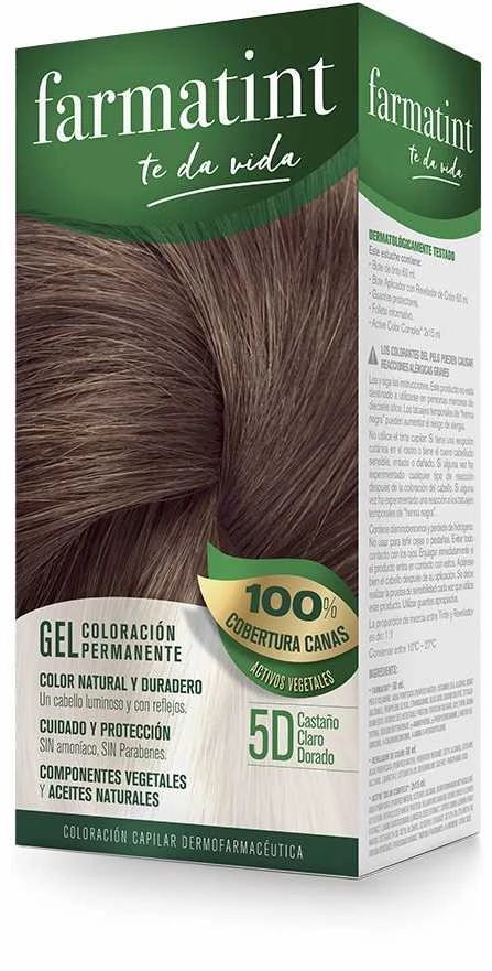 Farmatint Permanent Color Gel 5D Light Golden Brown 150ml Plaukų dažai