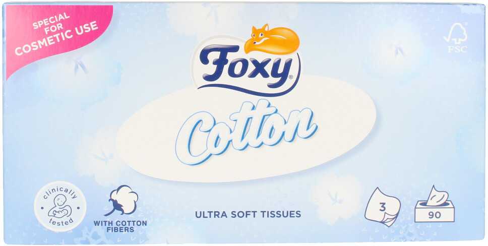 Foxy FOXY COTTON KOSMETINĖS SVETAINĖS 90 VNT.