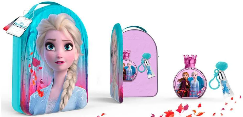 Fragrances For Children 3 dalių rinkinys Disney Frozen II Backpack Eau De Toilette Purškiklis, 100ml