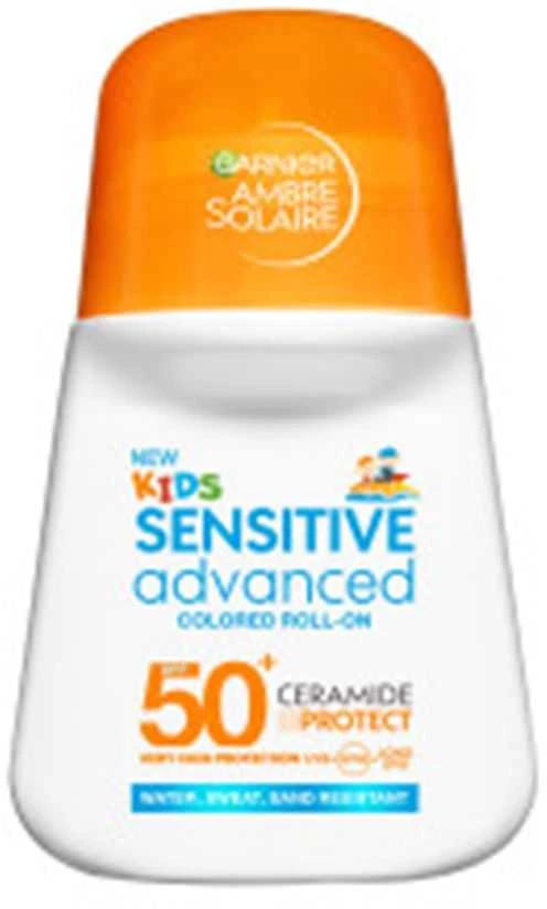 Garnier Niños Sensitive Advanced Colored Roll-On Spf50, 50 ml