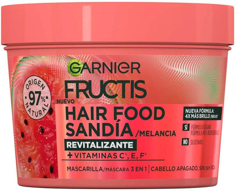 "Garnier Fructis Hair Food" Arbūzų atgaivinanti kaukė 390ml