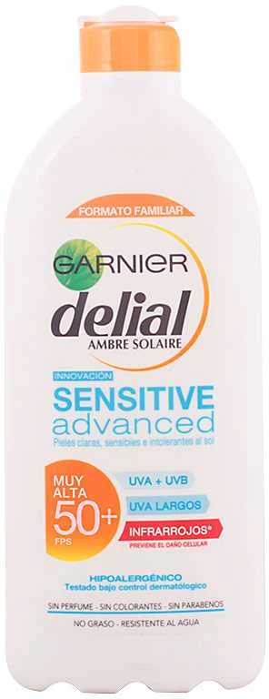 "Delial Sensitive" saulės pienelis nuo saulės Spf50 400ml