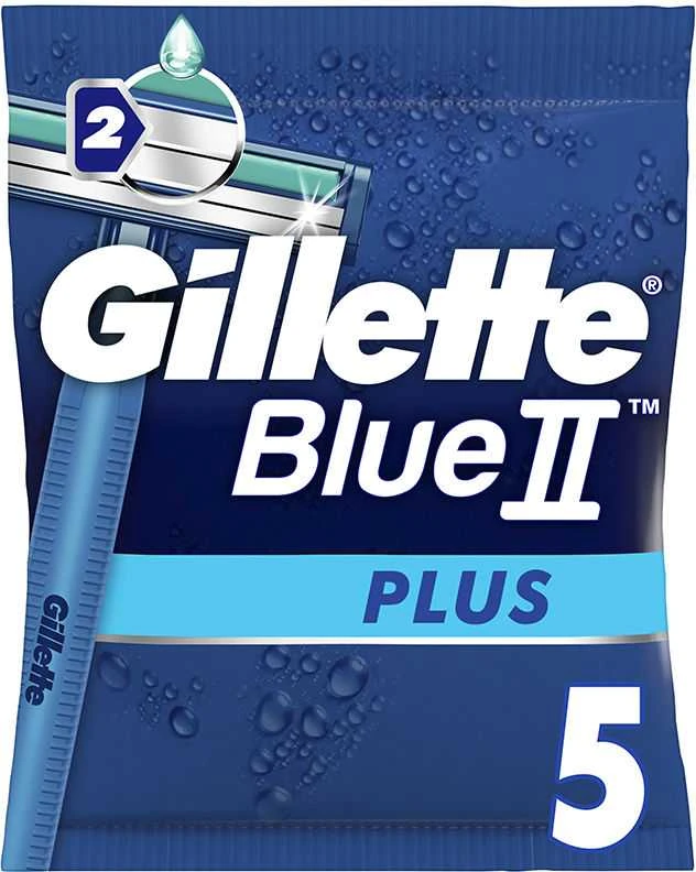 Gillette Mėlyna Ii Plus vienkartinis skustuvo peiliukas 5 U