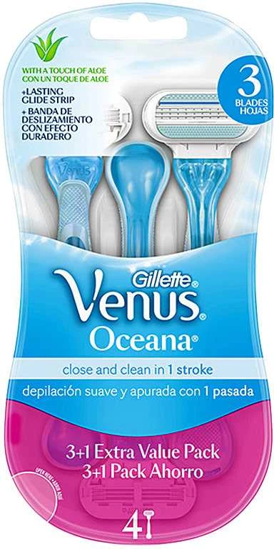 "Gillette Venus Oceana" skustuvas 4 vienetai