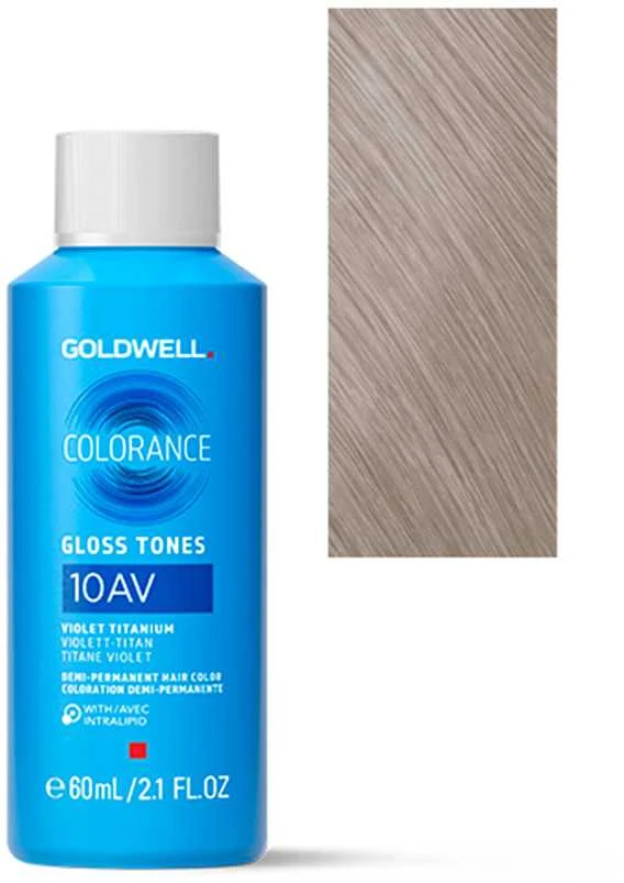 Goldwell Colorance 10AV dažų buteliukas su spalvos pavyzdžiu