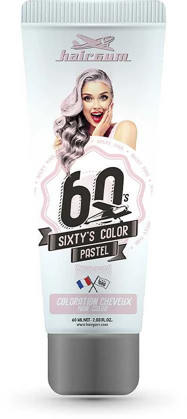Hairgum Sixty's Color pieniškai rožiniai dažai