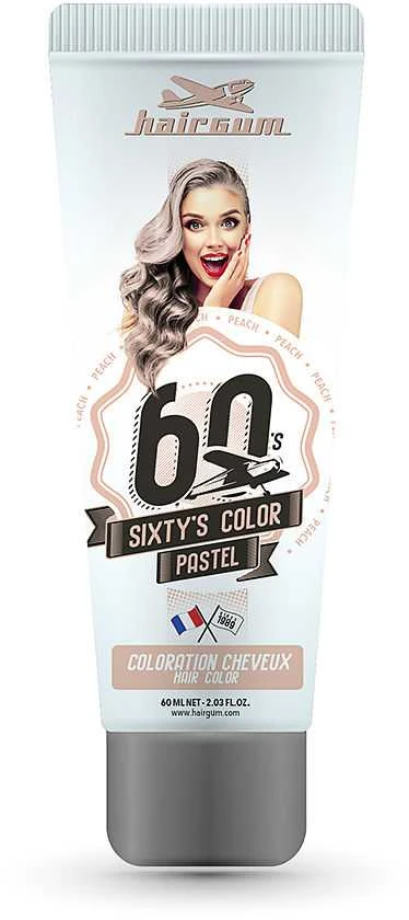 Hairgum Sixty's Color persikų dažų tūbelė