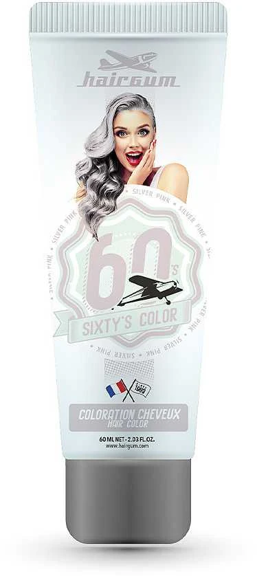 Hairgum 60s Color sidabrinės rožinės spalvos dažai