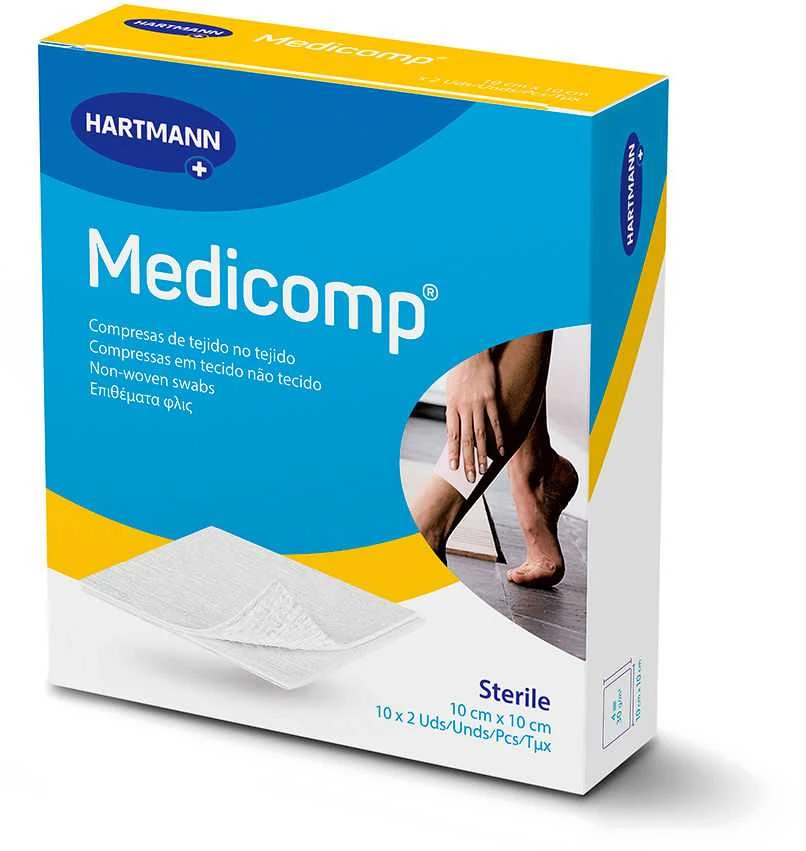 Hartmann Medicomp sterili marlė 10x10cm 10x2 vienetai