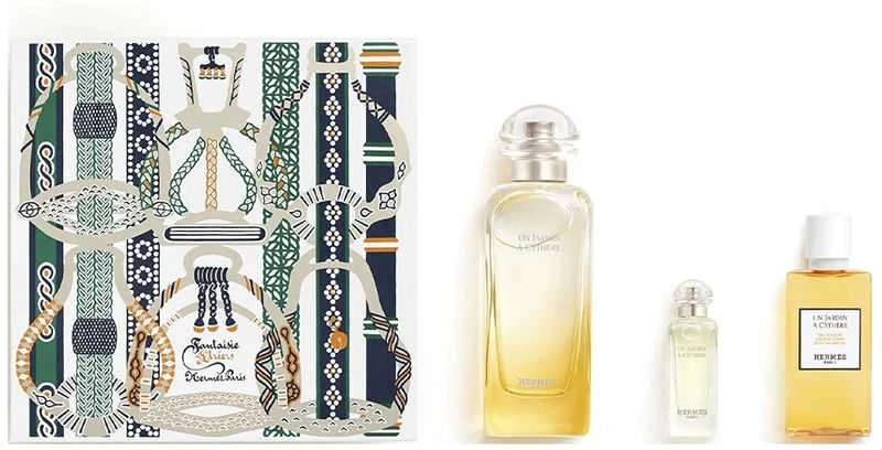 Hermes Un Jardin a Cythere rinkinys Unisex (EDT, 100 ml + EDT, 7,5 ml + dušo želė, 40 ml)