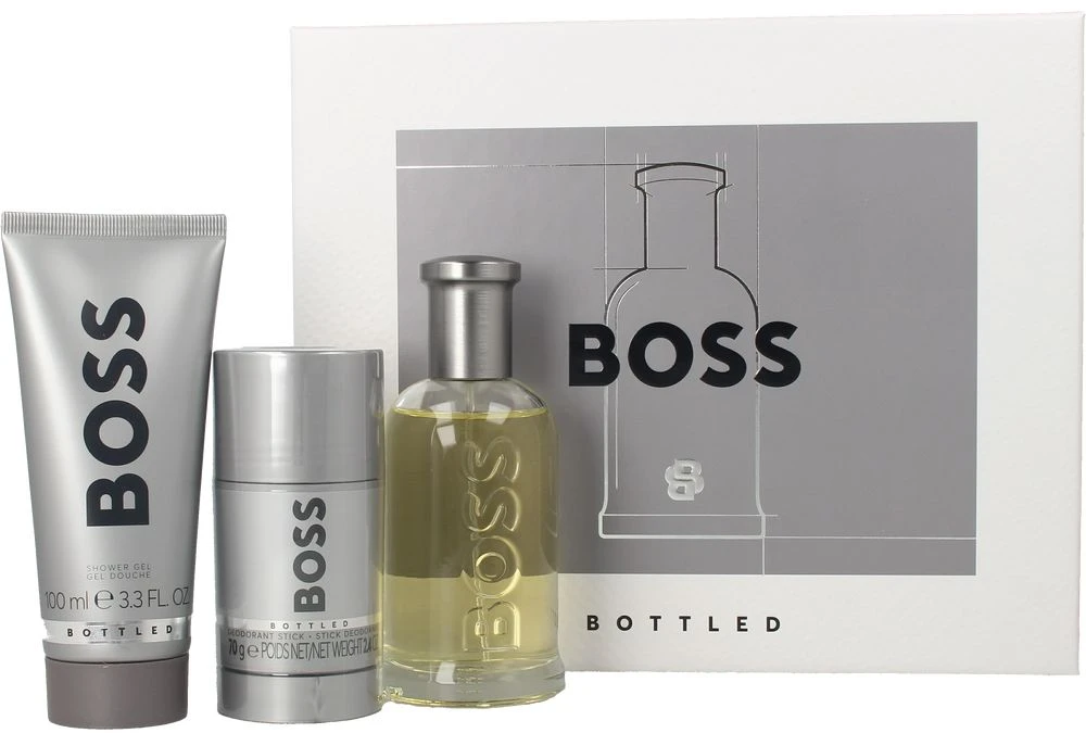 Hugo Boss BOSS Bottled rinkinys vyrams (EDT, 100 ml + dušo gelis, 100 ml + pieštukinis dezodorantas, 75 ml)
