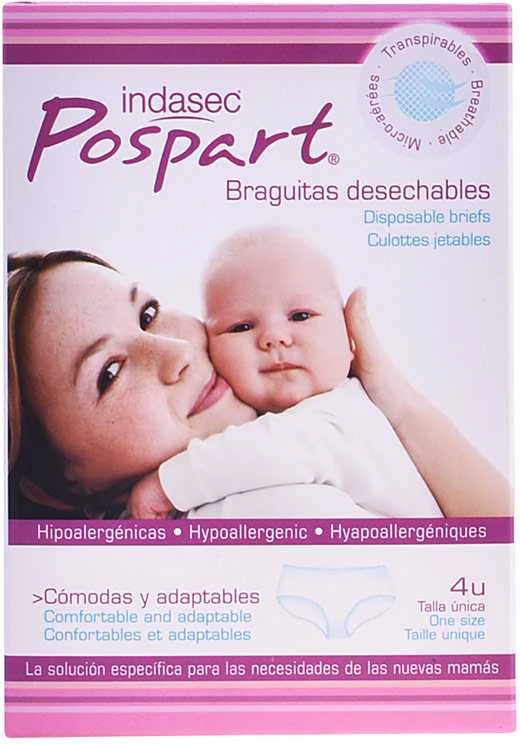 "Indasec Pospart" vienkartinės kelnaitės 4 vienetai