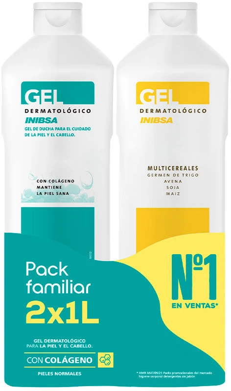 Inibsa Gel 1l Gel Multicereale 1l šampūnas 200ml