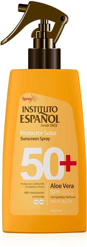 Instituto Español Sunscreen Purškiklis Aloe Vera Spf50 300ml