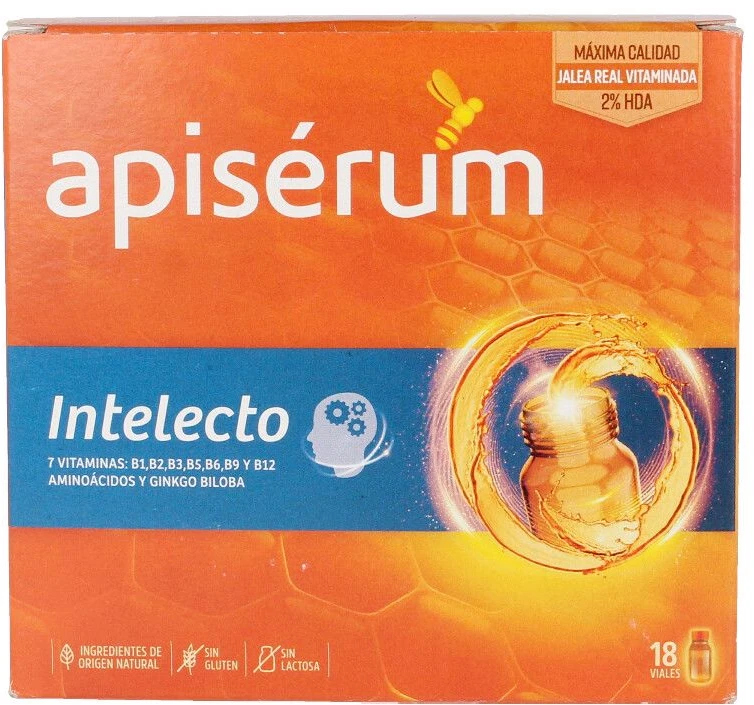 Apisérum Apiserum Intelecto 18 buteliukų