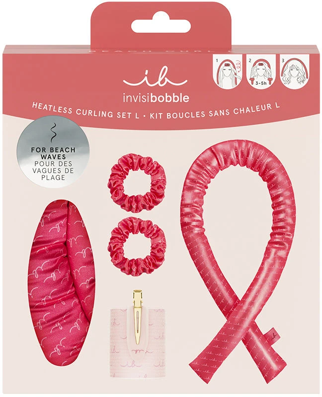 „Invisibobble“ rinkinys paplūdimio bangoms, L dydžio garbanoms