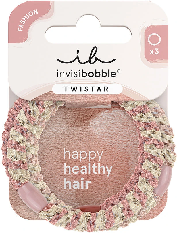Invisibobble elastinės juostelės Twistar Blush kasytės 3 vnt.