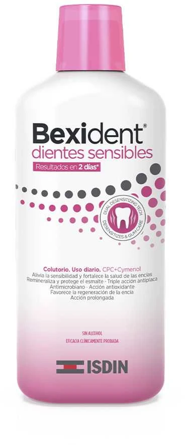Isdin Bexident® Sensitive Teeth burnos skalavimo skystis 500ml Bexident® Sensitive Teeth dantų pasta 75ml