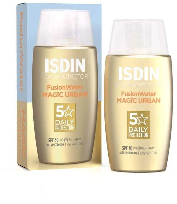 "Isdin Fusion Vanduo Urban Spf 30" Fotoapsauga nuo salės spindulių 50ml