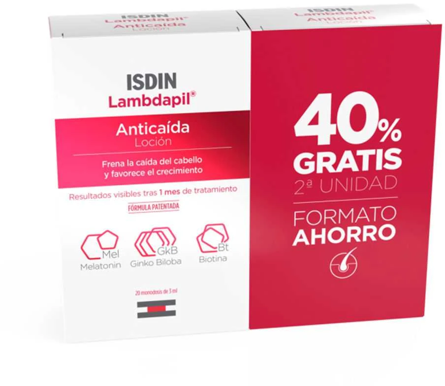 Isdin Lambdapil losjonas nuo plaukų slinkimo 40 x 3ml