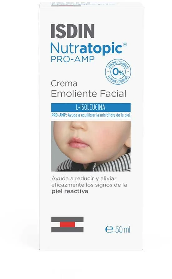 Isdin Nutratopic Pro Amp veido kremas atopinei odai 50ml