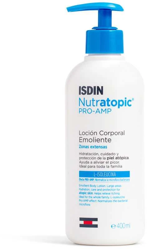 "Isdin Nutratopic PRO-AMP" minkštinamasis kūno losjonas 400ml