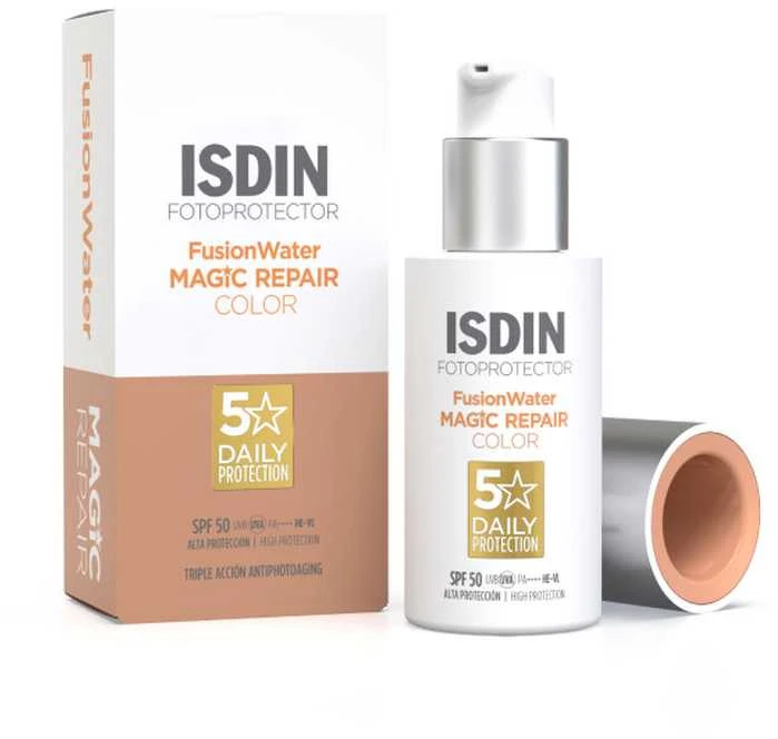 Isdin Fotoprotector Fusion Vanduo Magic Repair Color Spf50+, 50 ml