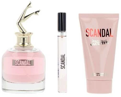 Jean Paul Gaultier Scandal rinkinys moterims (EDP, 80 ml + kūno losjonas, 75 ml + EDP, 10 ml)