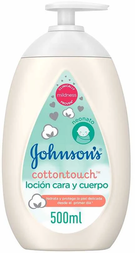 Johnson & Johnson Johnson's CottonTouch Newborn Face & Losjonas kūnui, 500 ml