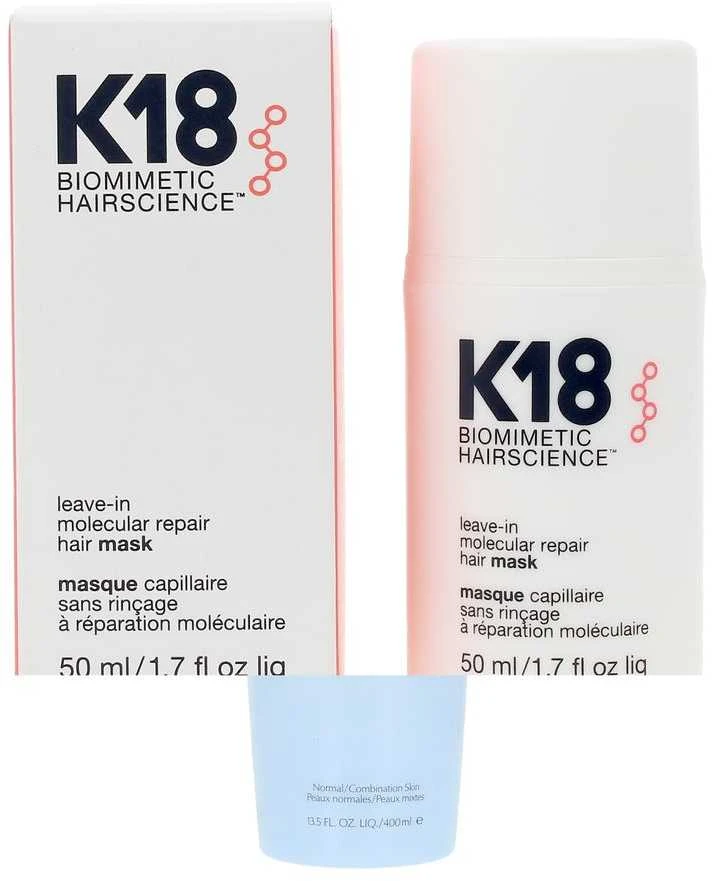 Nenuplaunama atkuriamoji plaukų kaukė K18 Leave-in Molecular Repair Hair Mask, 50 ml