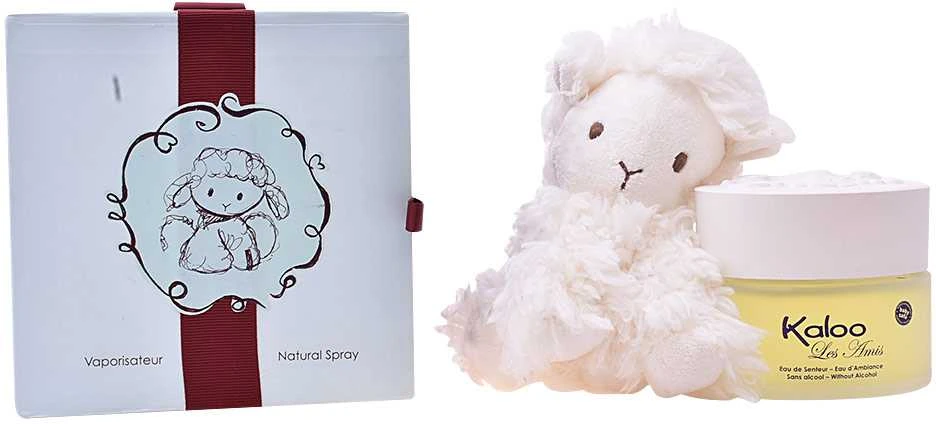 „Kaloo“ rinkinys: „Les Amis“ parfumuotas vanduo moterims, 100 ml + „Les Amis Lamb“ kolekcionuojamas pliušinis žaislas