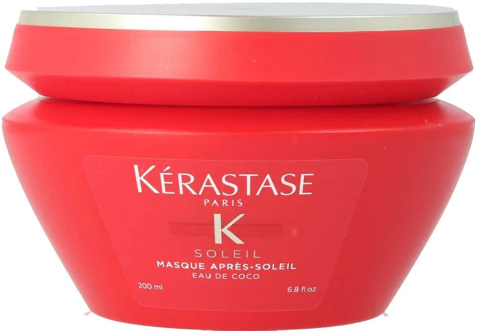 Kérastase Soleil Après-Soleil Eau De Coco Mask gaivinanti kaukė saulės paveiktiems plaukams, 200 ml