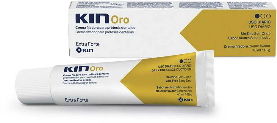 Kin Oro Extra Strong Dantų protezų fiksavimo kremas 40ml