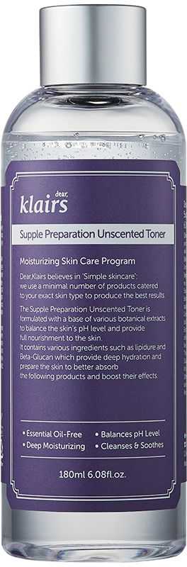 "Klairs Supple Preparation" tonikas be kvapo 180ml