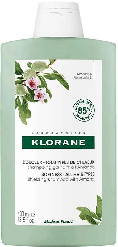"Klorane" apimtį didinantis šampūnas su migdolų pienu 400ml