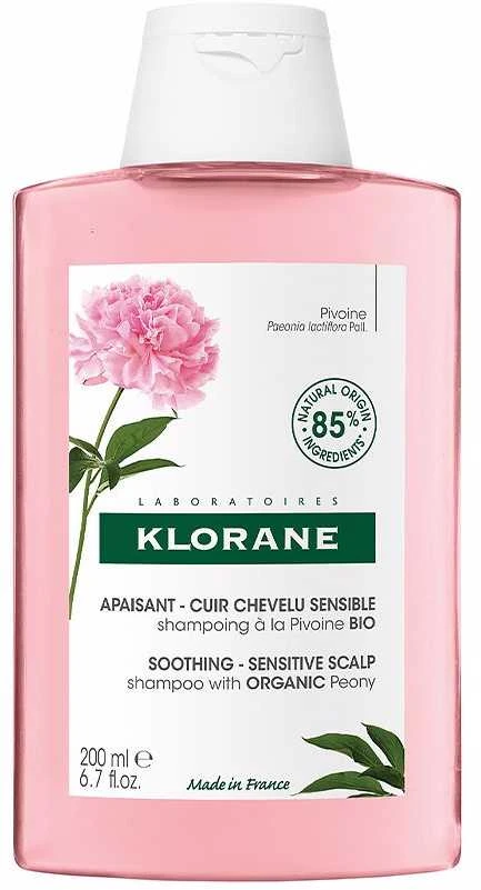 "Klorane" raminantis ir nuo dirginimo saugantis šampūnas "Peony" 200ml