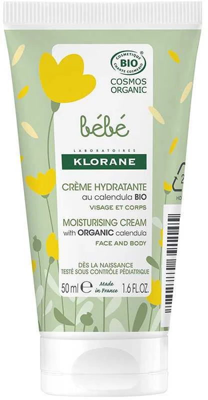 Klorane Bebe Bio Moisturising Kreminis, 50 ml